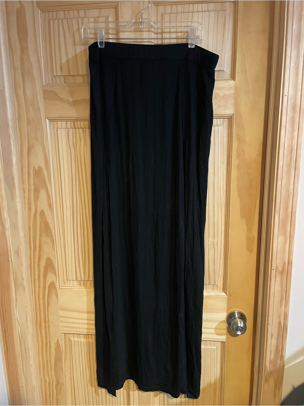 SHEIN Black Flowing Maxi Skirt